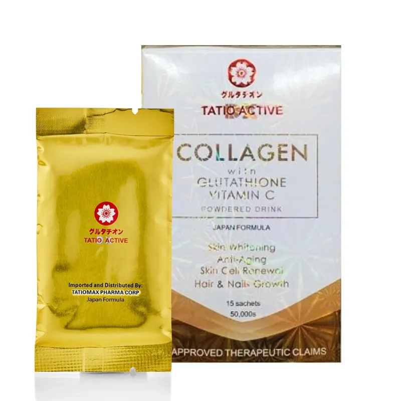 Tatio Active Collagen - 15 Sachets - 100% Premium-Grade Collagen with Glutathione