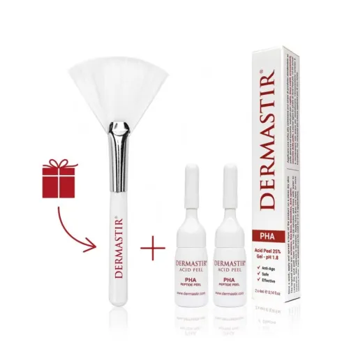 DERMASTIR PHA ACID PEEL 25% GEL + FREE FAN BRUSH