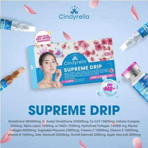 Cindyrella Supreme Drip With NAD Skin Whitening Injection,
