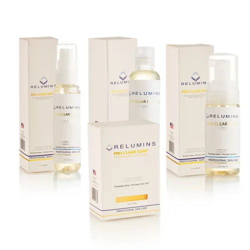 Authentic Relumins Medicated Professional Clear Set with Acne Fighting Botanicals