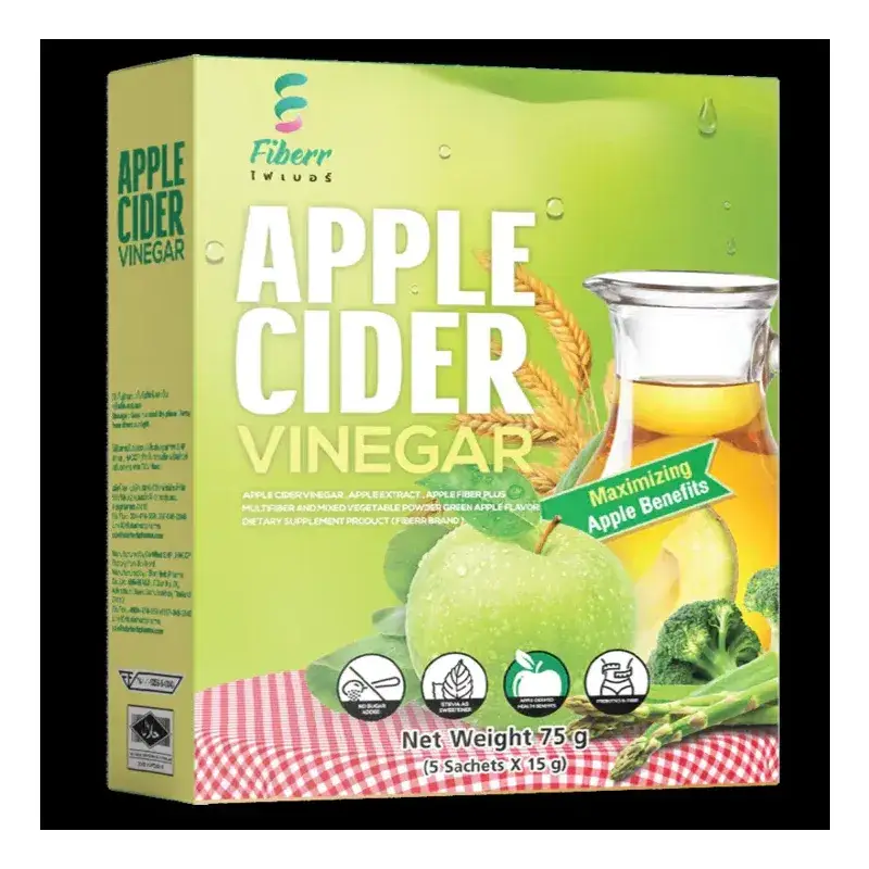 Apple Cider Vinegar , Apple Extract , Apple Fiber PLUS Multifiber and Mixed Vegetable Powder Green Apple Flavor Dietary Supplement Product