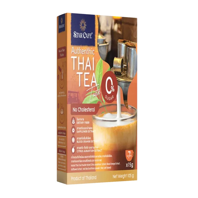 Instant Thai Tea Powder mixed Citrus Aurantium Extract