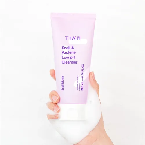 Tiam snail & azulene low pH cleanser - 200ml