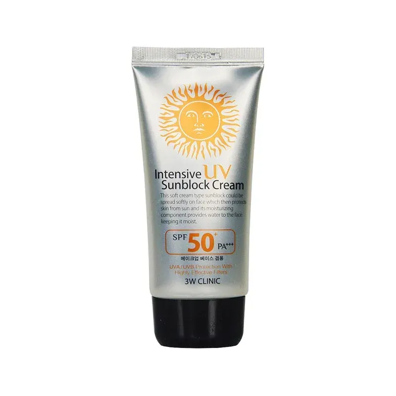 3w clinic intensive Uv sunblock cream spf50 Pa+++ - 70ml