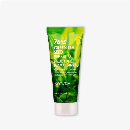 Farmstay 76 Green Tea Seed Premium Moisture Cleansing Foam - 100ml