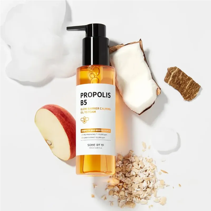 Some By Mi Propolis B5 Glow Barrier Calming Oil To Foam - 120ml