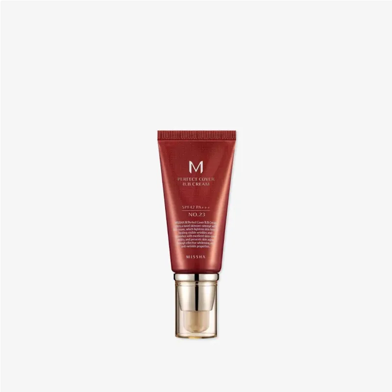 MISSHA M PERFECT COVER BB CREAM Shade -21 (Light Beige) SPF42 PA+++ - 50ml