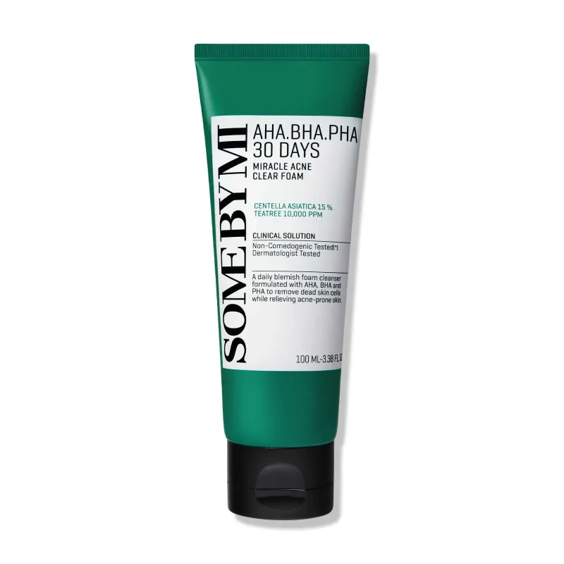 Some by mi Aha,BHA,PHA 30 Days Miracle Acne Clear Foam - 100ml