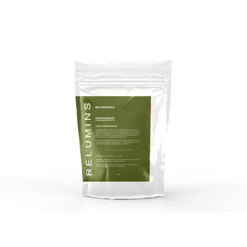 NEW! PUREPOWDER FOR RELUMINS Ashwagandha 50g Healthy Cellular Aging, Fine Lines, and Immune Booster