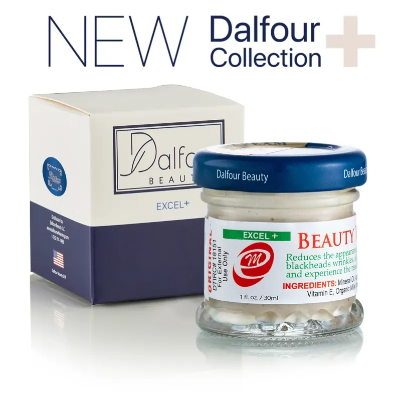 NEW! Authentic Dalfour Beauty Gold Seal EXCEL+ Whitening Cream-Maximum Strength!