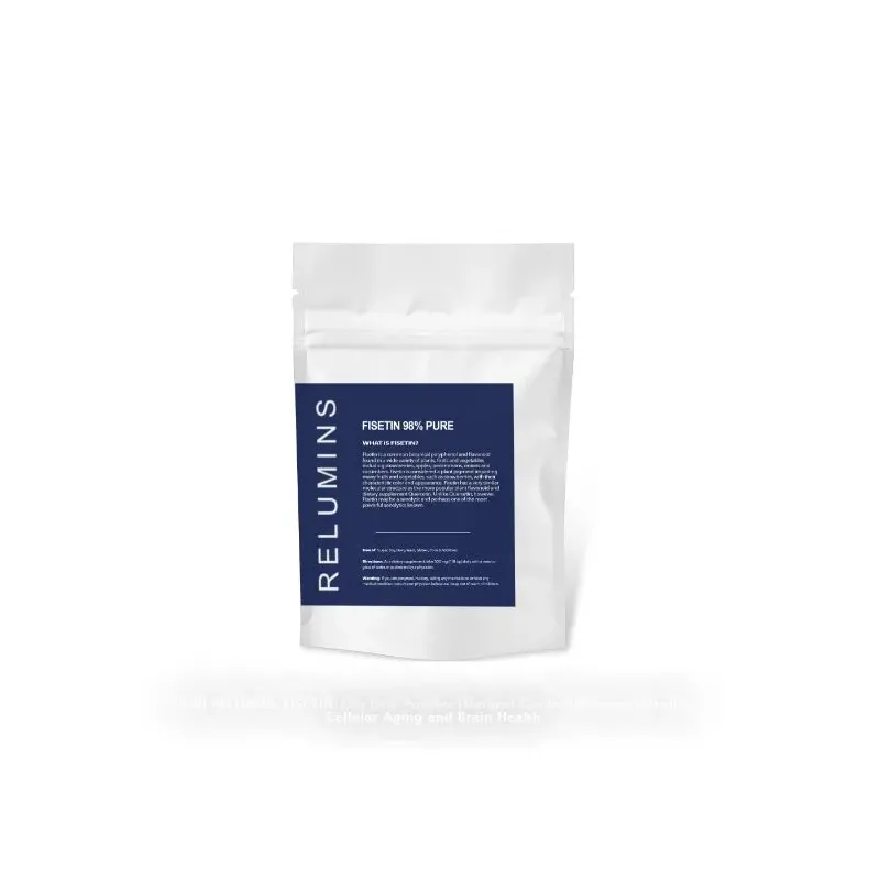 NEW! PUREPOWDER FOR RELUMINS Fisetin 25g (Medical Grade 98% assay) Healthy Cellular Aging, Brain Health, and Younger Looking Skin