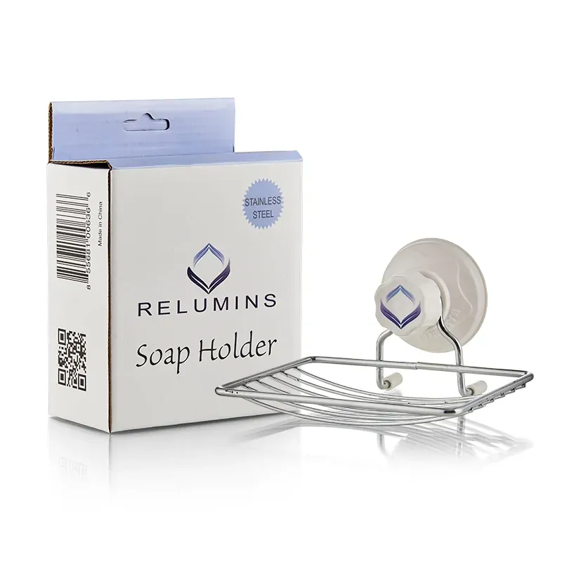 Relumins Stick-Up Soap Dish - Get Twice as Much Out of Your Soap Bars, No More Soggy Soap!