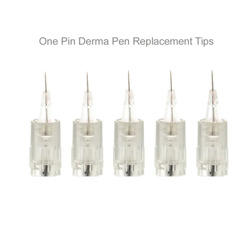 NEW! Relumins 1 Pin Derma Pen Replacement 5 Pack Tips - for face-ideal for deep wrinkle lines!