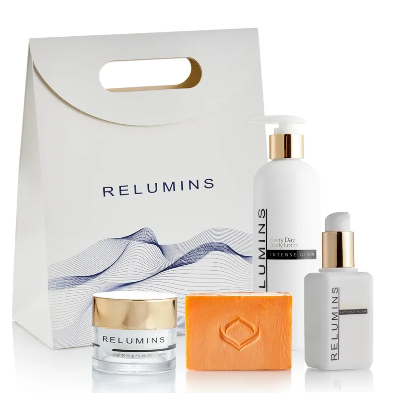 Relumins Complete Glow Set - Get your glow with Remulins Glow Set with FREE Travel Bag