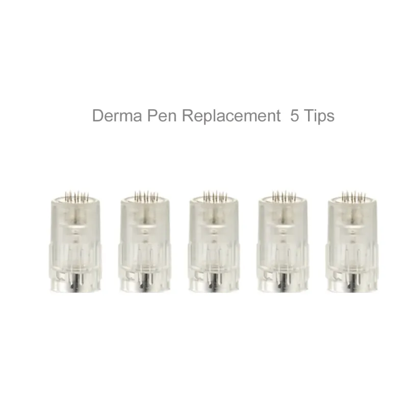 NEW! Relumins Round 12 Pin Derma Pen Replacement 5 Tips - for Face-deal for acne, wrinkles!
