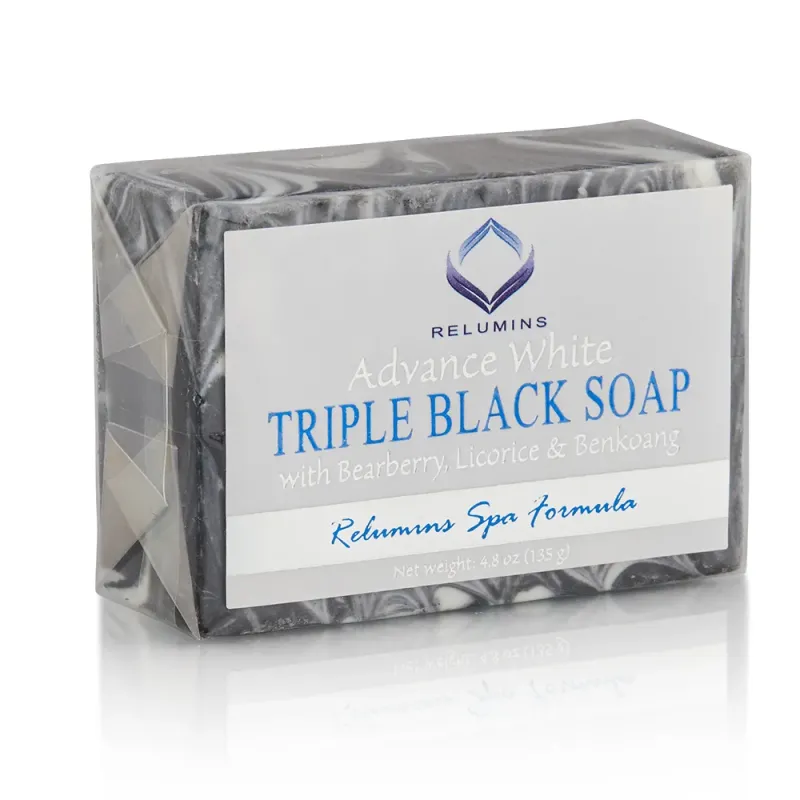 Relumins Professional Spa Formula Triple Action Black & White Whitening Soap - Maximum Whitening for Normal & Sensitive Skin