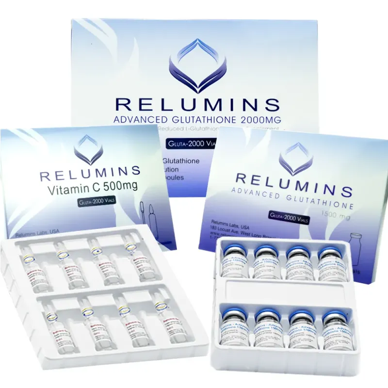Relumins Advanced IV Glutathione 1400mg - Glutathione & Vitamin C - NO BOOSTER