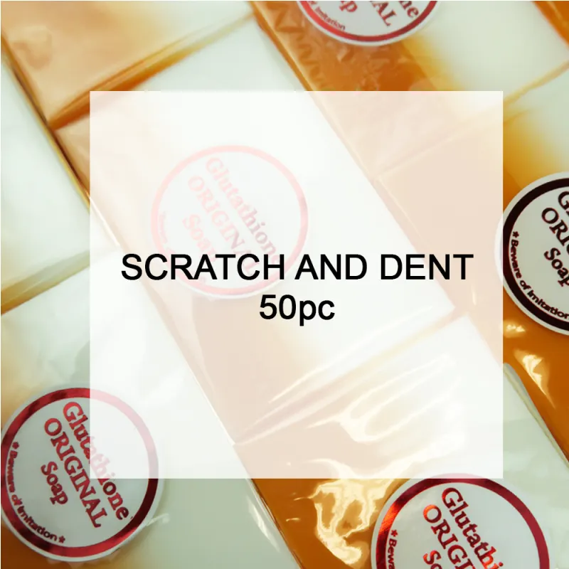 SCRATCH AND DENT 50pc !!!! Original Kojic Acid & Glutathione Dual Whitening Soap with Amazingly quick results!