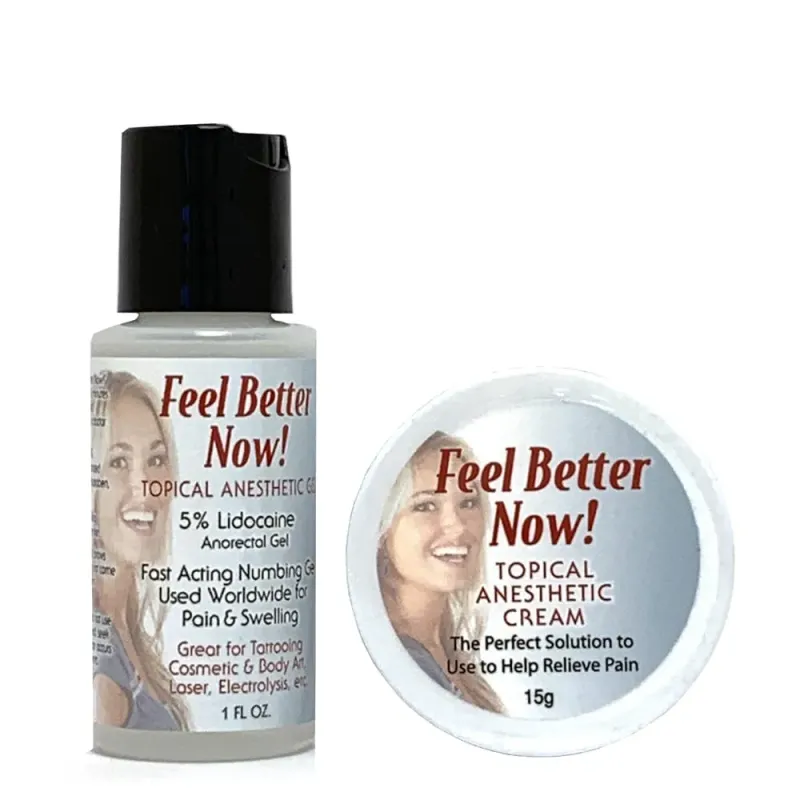 Feel Better Now  Topical Anesthetic Gel and Cream for Microblading ,PMU ,Tattoo