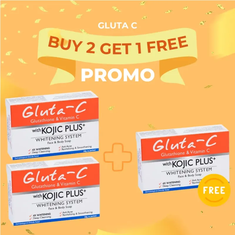 Gluta-C Face and Body Soap with Kojic Plus+ Whitening System