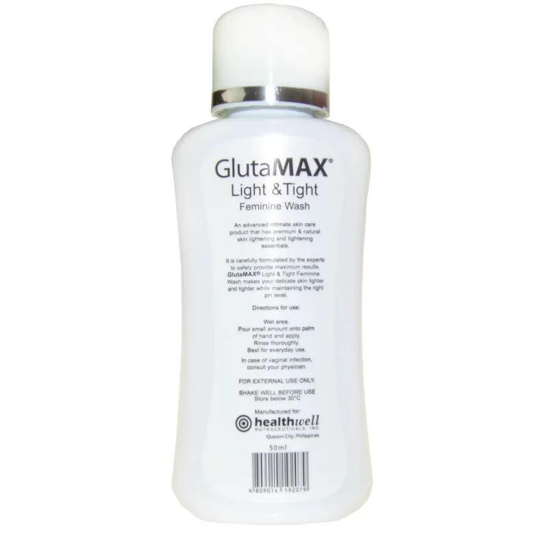 GlutaMAX Light and Tight Feminine Wash 50ml - With Cell Active White Complex