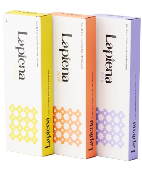 Lapiena LAPIENA is a premium dermal filler with lidocaine, CE-certified to meet the highest EU standards for health, safety, and environmental care.  Inquire Now