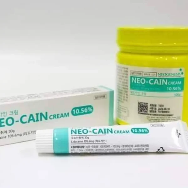 Neo Cain Cream  Neo Cain Topical anesthetic cream 10.56% for the skin is used before non-invasive procedures or surgical procedures.