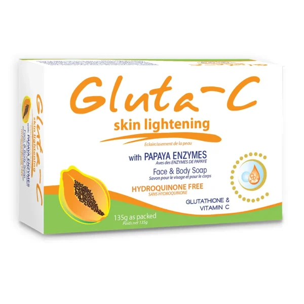Gluta-C Skin Lightening Soap with Papaya Exfoliants