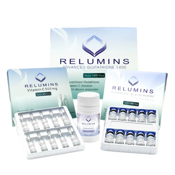 Relumins Advanced IV Glutathione 1400mg PLUS Boosters- Glutathione & Vitamin C