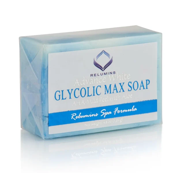 Authentic Relumins Glycolic Max Soap AHA-Mild Peel w/ Aloe - Professional Spa Formula