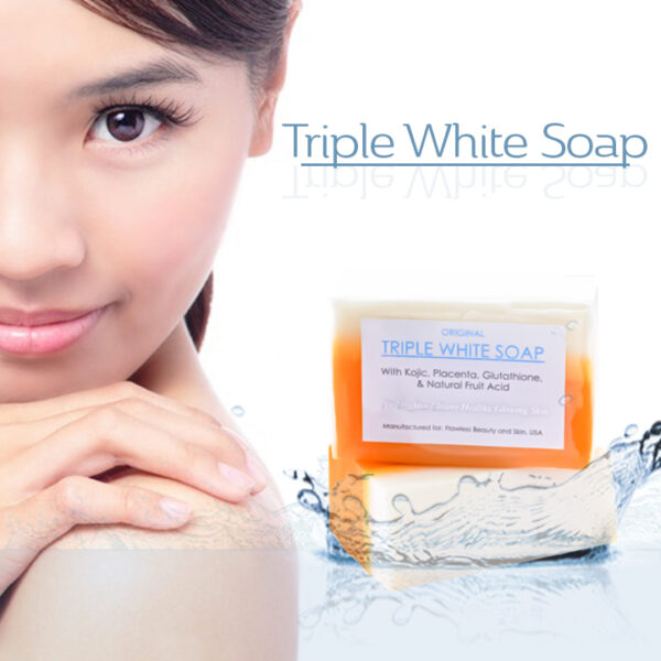 Kojic Acid, Placenta, & Glutathione Triple White Soap appx. 150gms