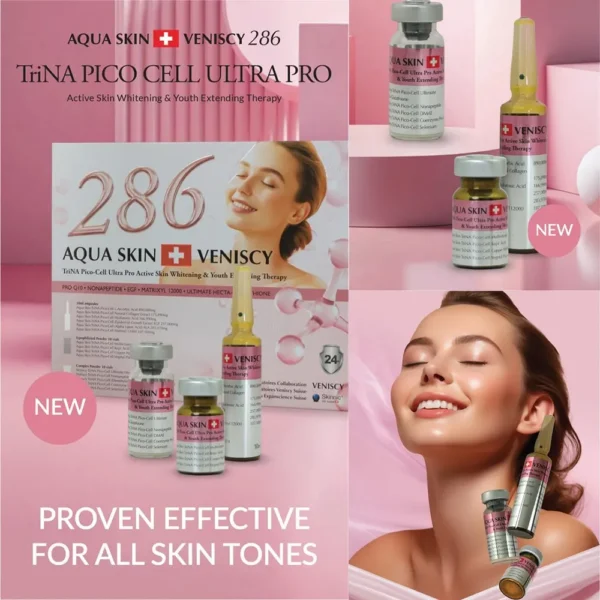 Aqua Skin Veniscy 286 TriNA Pico Absorption Glutathione Injectio