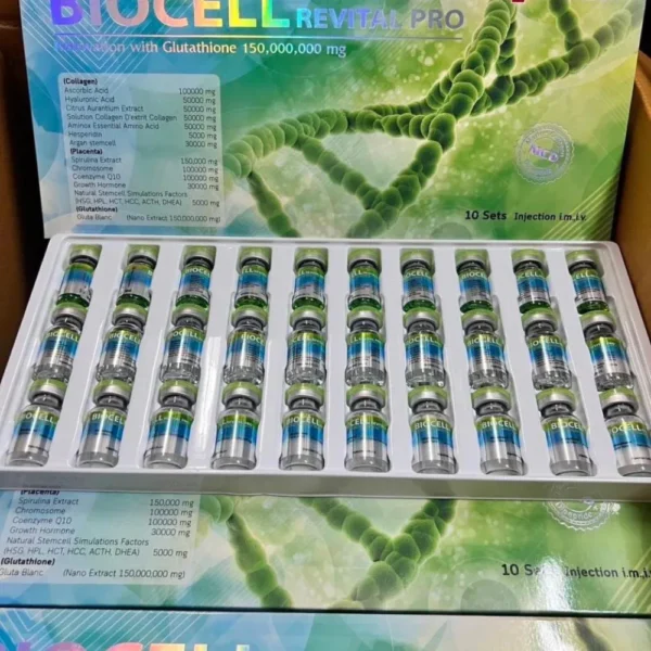 About the Biocell Revital Pro 150000000mg Glutathione InjectionPro 150000000mg Glutathione Injection