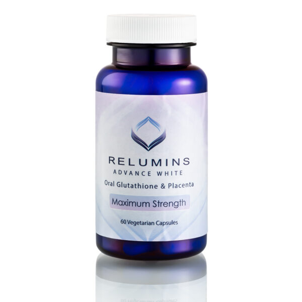 Authentic Relumins Advanced White Oral Glutathione with Vit C & ALA - Skin Repair Capsules - Lightens, repairs & rejuvenates skin - Now with Plant Placenta - Kosher, Vegan & Hallal