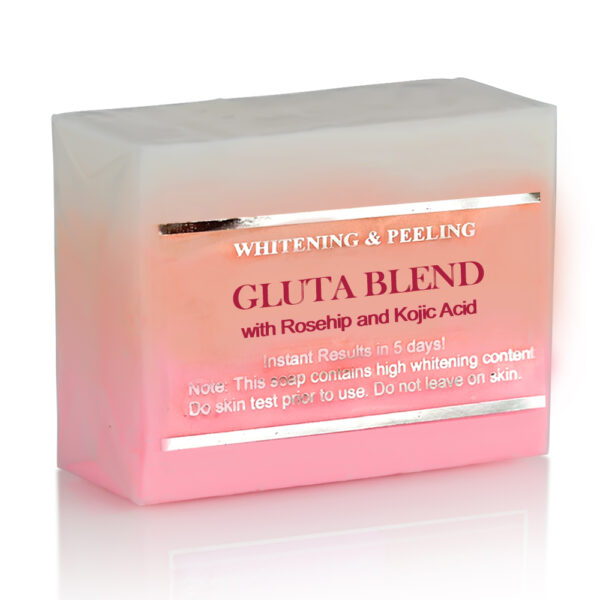 5 Bars of Premium Whitening/Peeling Soap w/ Glutathione, Rosehip and Kojic acid - For Normal Skin