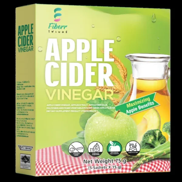 Apple Cider Vinegar , Apple Extract , Apple Fiber PLUS Multifiber and Mixed Vegetable Powder Green Apple Flavor Dietary Supplement Product